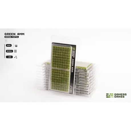 Green 4mm Grass Tufts - Small (144)