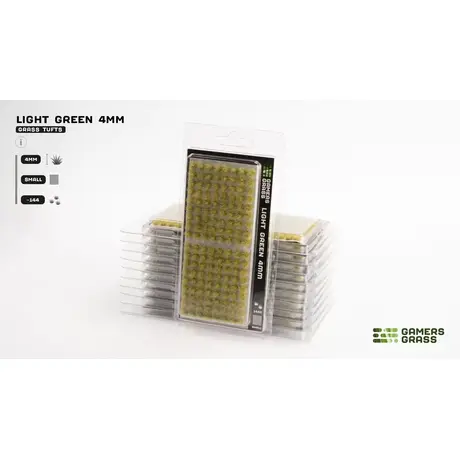 Light Green 4mm Grass Tufts - Small (144)