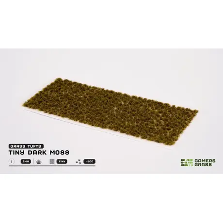 Tiny Dark Moss Grass Tufts (500)