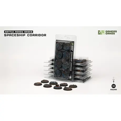 Spaceship Corridor Bases - Round 32mm (8)