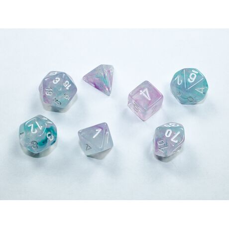 Nebula® Mini-hedral™ Wisteria/white 7-Die set