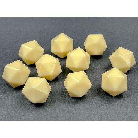Opaque Ivory D20 Blank