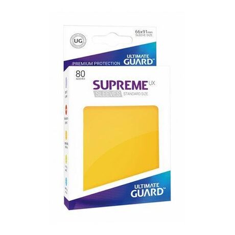 Ultimate Guard Supreme UX Sleeves Standard Size Yellow (80)