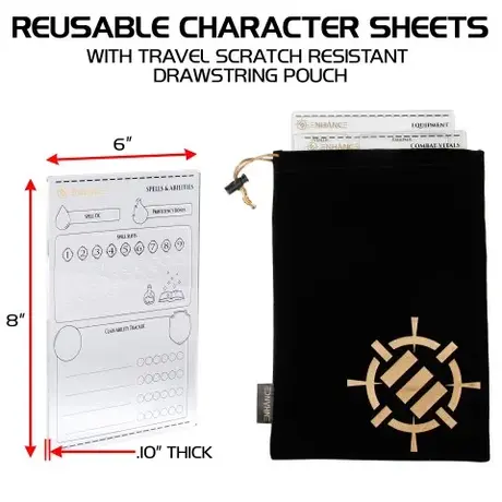 Enhance RPG Acrylic Character Sheet Set