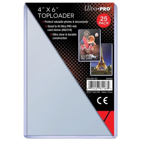 Toploader 4"x6" (25)