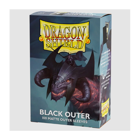 Dragon Shield Matte Black Outer Sleeves (100)