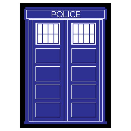 Legion Matte Sleeves Police Box Black Border (50)