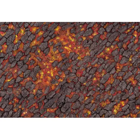 Kraken Wargames Mat - Magma River 44"x60"
