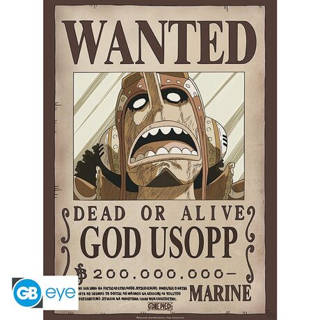 Wanted God Usopp Poster Chibi (52x38cm)