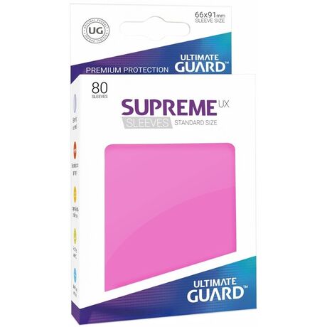 Ultimate Guard Supreme UX Sleeves Standard Size Pink (80)