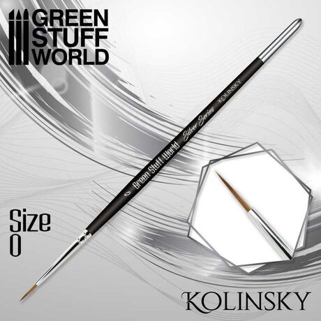 Silver Series Kolinsky Brush - Size 0