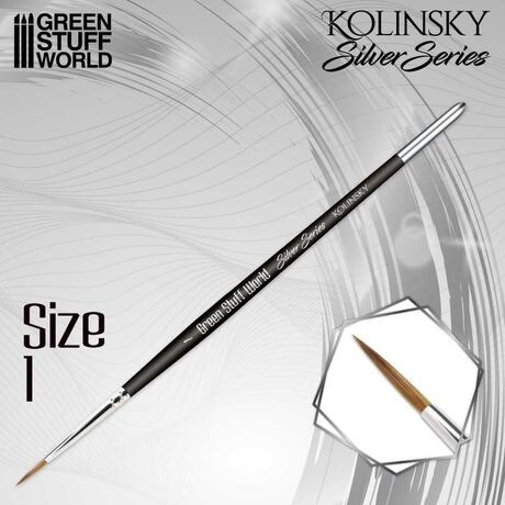 Silver Series Kolinsky Brush - Size 1