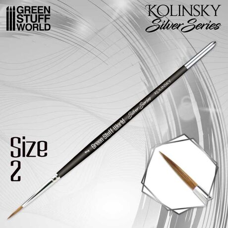Silver Series Kolinsky Brush - Size 2