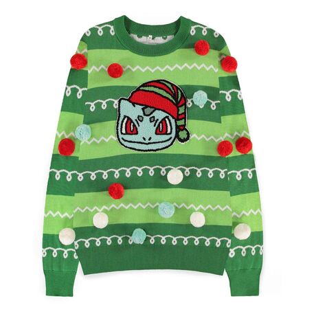 Pokemon Sweatshirt Xmas Jumper Bulbasaur L