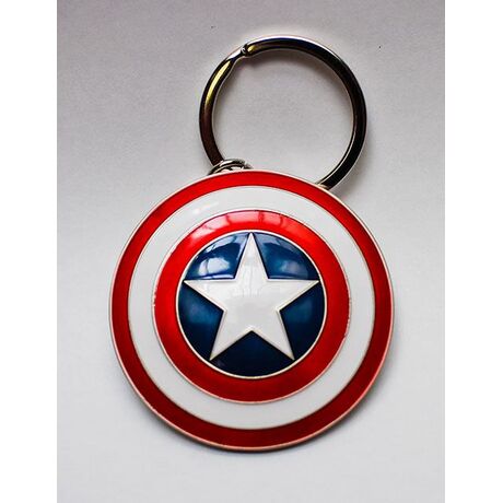 MARVEL COMICS METAL KEYCHAIN CAPTAIN AMERICA SHIELD