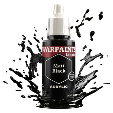 Matt Black Warpaints Fanatic 18ml