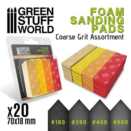 Foam Sanding Pads Coarse grit assortment (20)