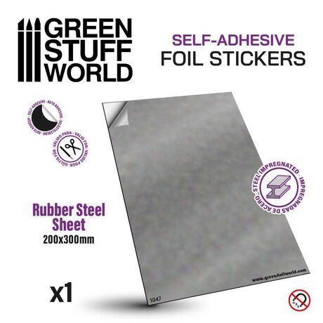 Steel Rubber Sheet 0.9mm Self - Adhesive