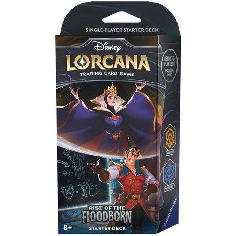 Disney Lorcana Rise of the Floodborn Starter Deck Amber-Saphire