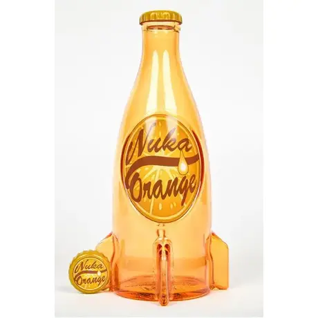 Fallout Nuka Cola Orange Glass Bottle & Cap