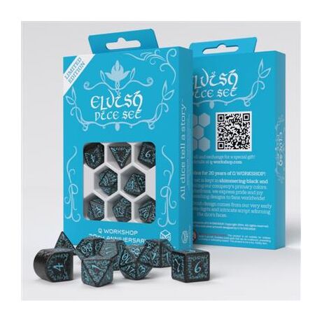 Q Workshop 20 Years: Elvish Dice Set (8)