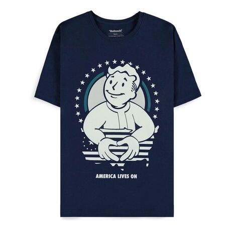Fallout T-Shirt America Lives On Size XL