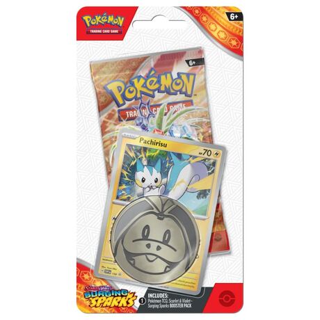 Scarlet & Violet 8 Surging Checklane Blister - Pachirisu