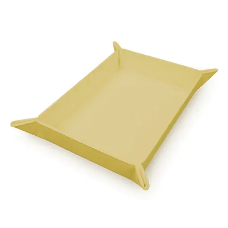 Vivid Magnetic Foldable Dice Tray: Yellow