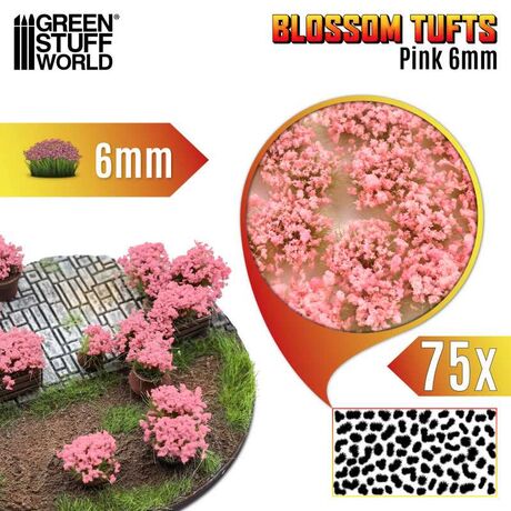 Blossom Tuft Pink 6mm