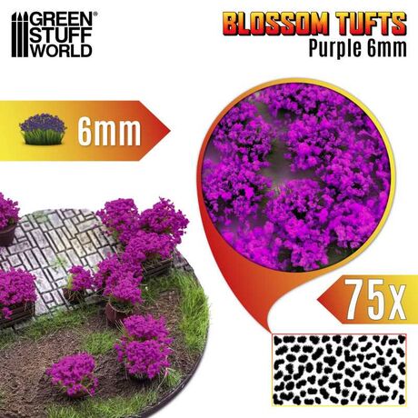 Blossom Tuft Purple 6mm