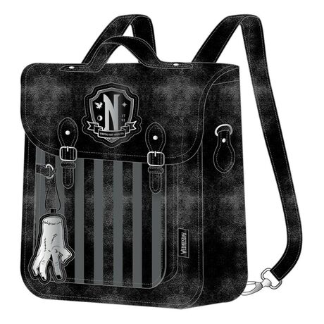 Wednesday - Faux Leather Backpack Nevermore
