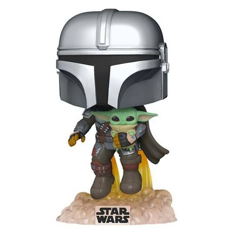 POP! Mando Flying w/ Jet Pack - The Mandalorian Star Wars #402