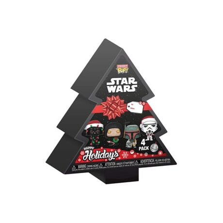 POP! Star Wars Holiday 2024 Keychains 4-Pack Tree Holiday Box
