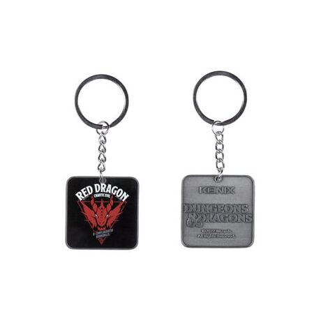 Red Dragon Dungeons and Dragons Keychain