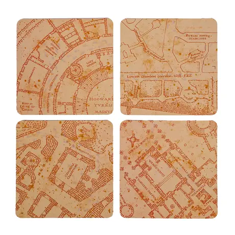 Harry Potter Marauder's Map Heat Changing Coasters