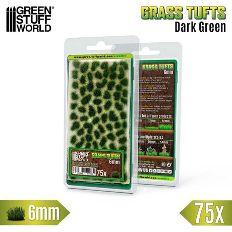 Grass Tufts XXL 6MM Dark Green