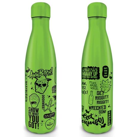 Rick & Morty Metal Drink Bottle