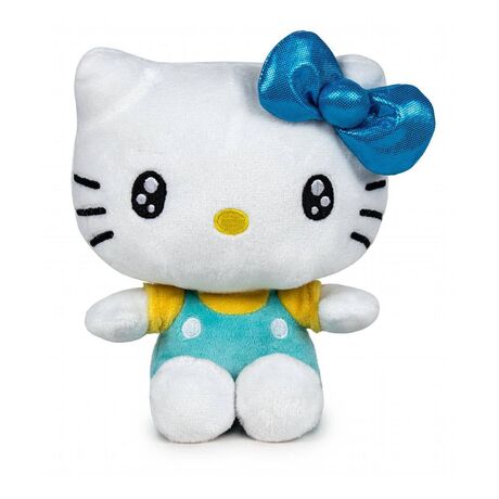 Hello Kitty Plush Figure 16cm Teal 50th Ann.