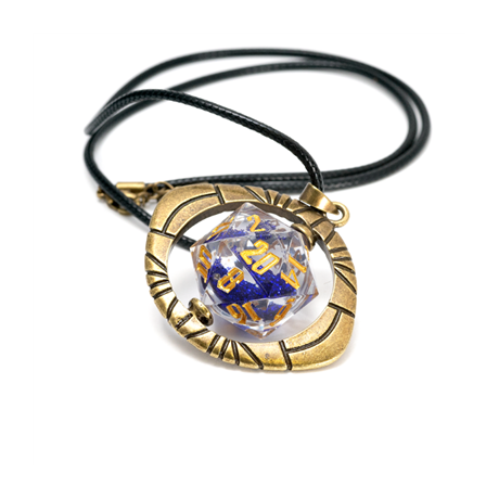 Eye of Ra D20 Necklace - Sirius DIce