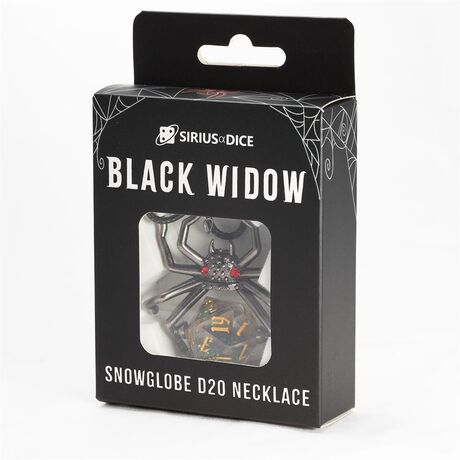 Black Widow D20 Necklace - Sirius Dice