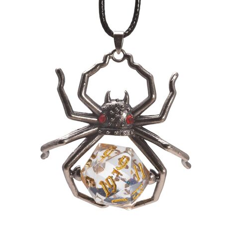 Black Widow D20 Necklace - Sirius Dice