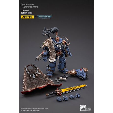 Ragnar Blackmane - Space Wolves Warhammer 40K Action Figure 1/18 13cm
