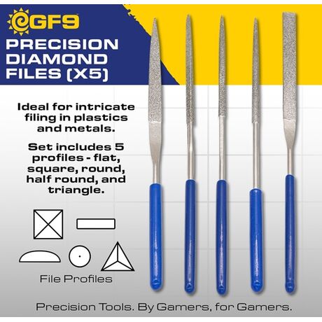 Precision Diamond Files (X5)