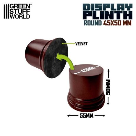 Round Display Plinth 4,5cm Hazelnut