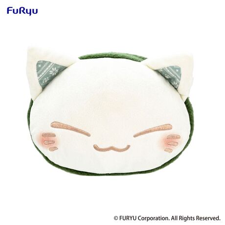Nemuneko Cat Plush Figure Green Scarf Ver. 30cm