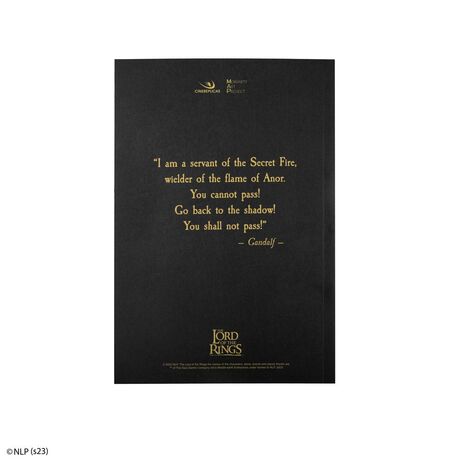 Lord of the Rings Notebook You Shall Not Pass
