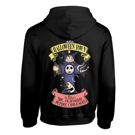 Nightmare Before Christmas Hooded Sweater Halloween Town XL