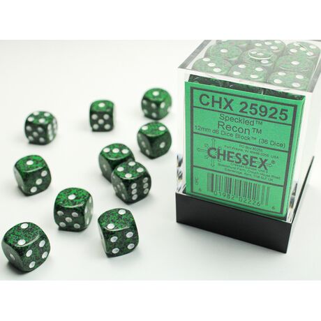 Speckled Dice Block 12mm D6 - Recon (36 Dice)