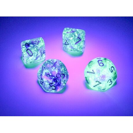 Nebula Oceanic/Gold Luminary set of Ten d10s