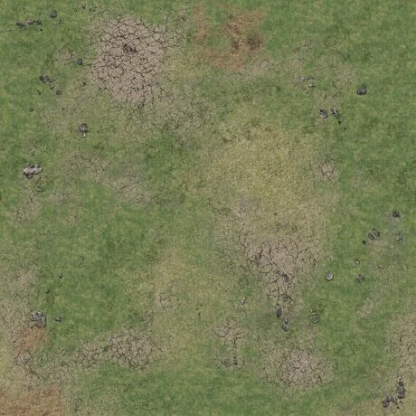 Grassy Fields Gaming Mat 3x3 - Grid